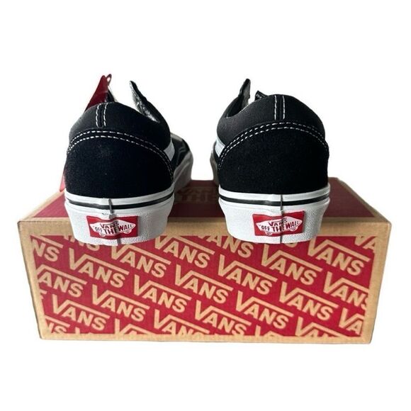 Vans Black and White Slip-On Sneakers Old Skool Black White Women 5.5 Men 4.0 - Picture 6 of 9